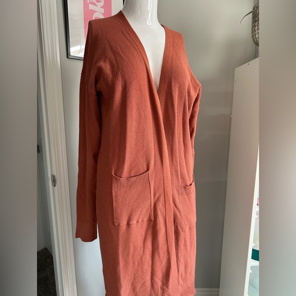 Tea n Rose Warm Brown Knit Cardigan - Picture 6 of 8